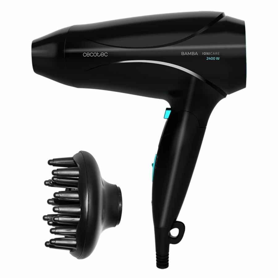 Secadores De Pelo | Cecotec Ionicare 5450 Power&Go Pro Ice Secador De Pelo De Viaje Con Difusor Cecotec