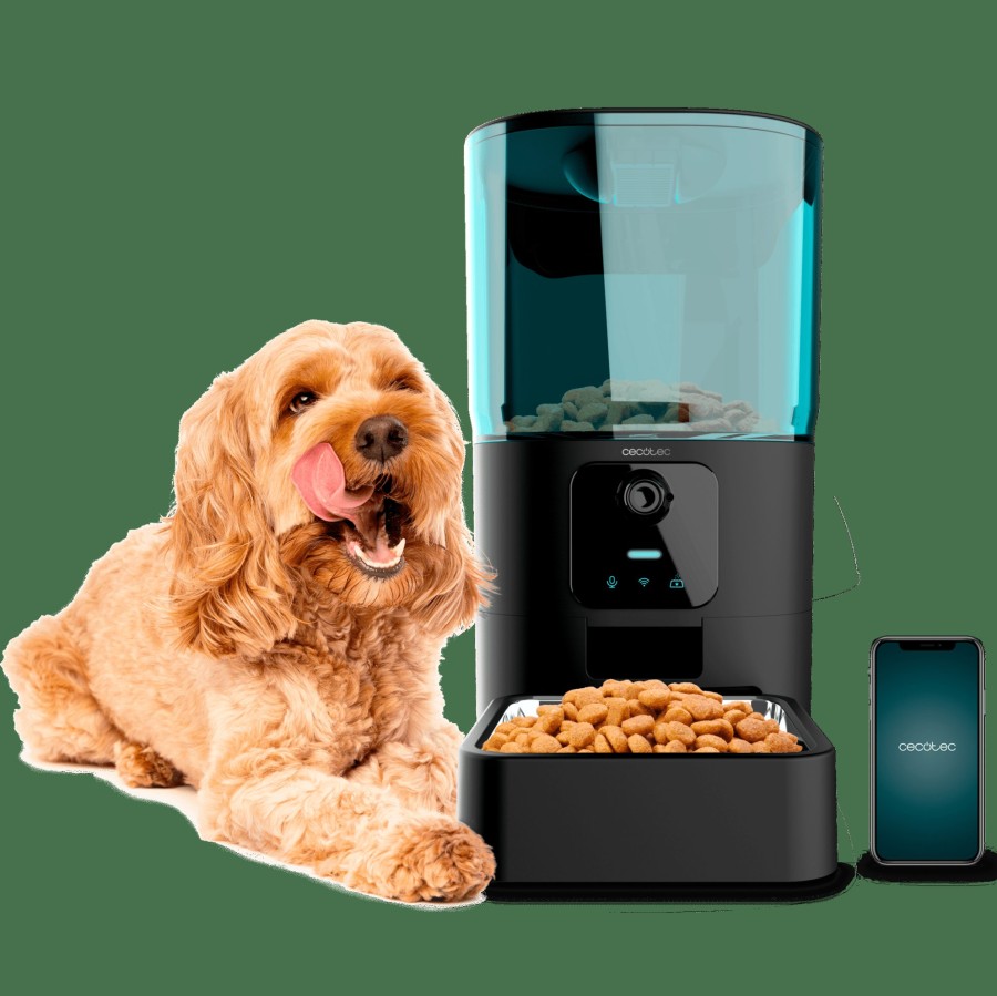 Mascotas | Cecotec Pumba 6000 Purrfect Meal Smart Vision Comedero Automatico Wifi Y Camara Cecotec