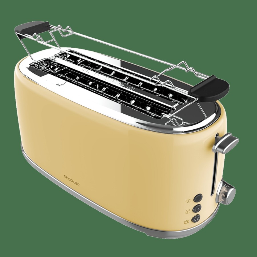 Tostadoras | Cecotec Toast&Taste 1600 Retro Double Beige Tostador Vertical Cecotec