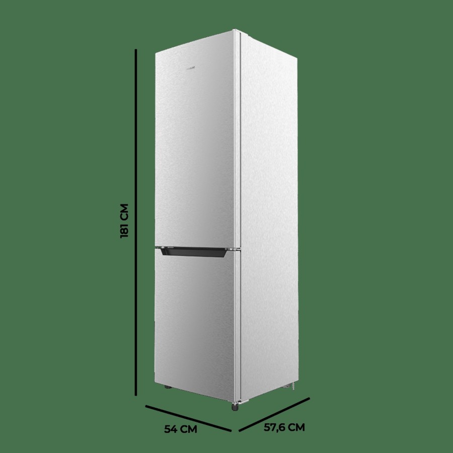 Frigorificos | Cecotec Bolero Coolmarket Combi 250 Inox D Frigorifico Combi Con Nevera Y Congelador Cecotec